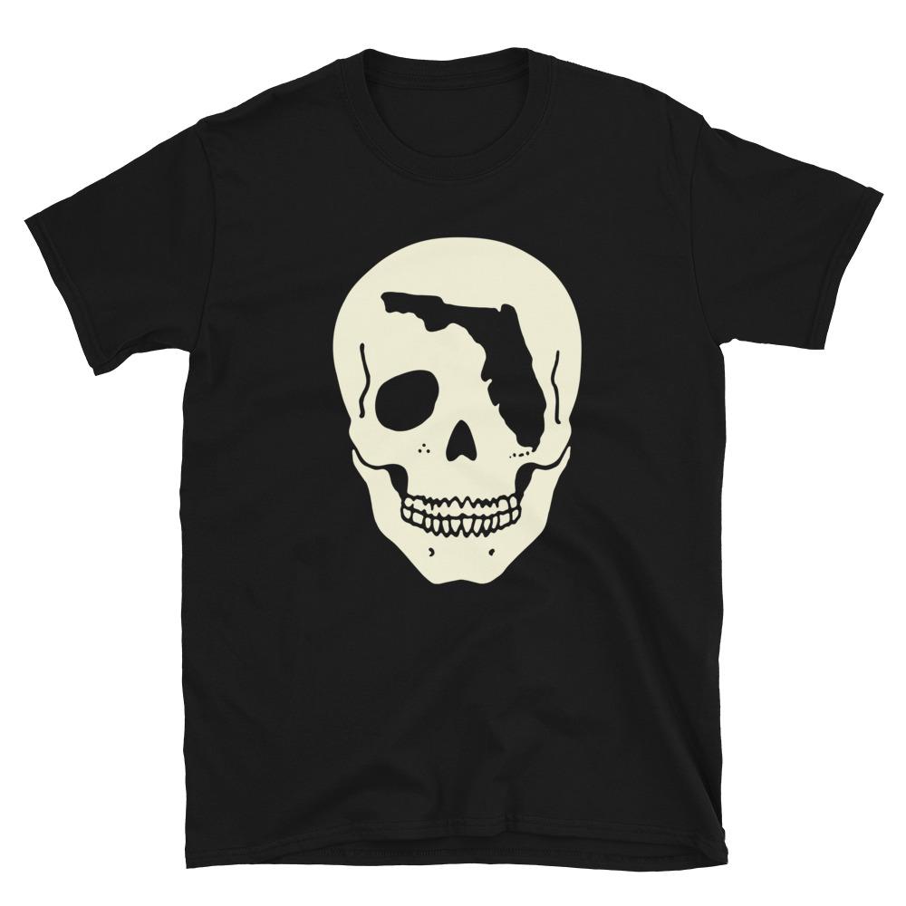 【骸骨】skull zip print long t shirt 骸骨】skull zip print long t shirt Cross Skull Print Long