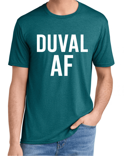 Duval AF Tee Teal/White - Carribbean Connection