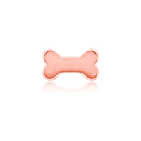14kt Gold Dog Bone Threadless Top - Carribbean Connection