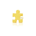 14kt Gold Puzzle Piece Threadless Top - Carribbean Connection
