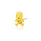 14kt Gold Skull Crossbone Threadless Top - Carribbean Connection