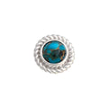 14kt White Gold Choctaw Braided Bezel Threaded Top - Carribbean Connection
