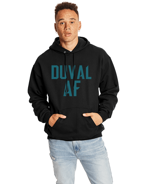 Duval AF Hoodie Black/Teal - Carribbean Connection