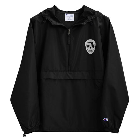 FL Skull Embroidered Champion Packable Jacket - Carribbean Connection