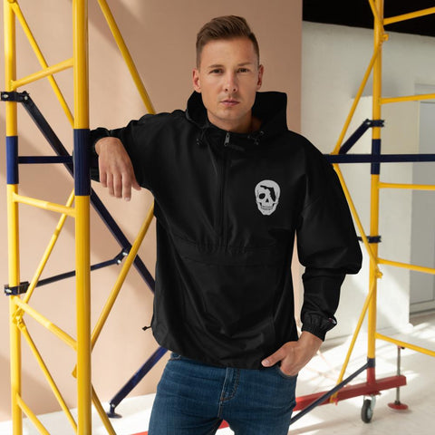 FL Skull Embroidered Champion Packable Jacket - Carribbean Connection