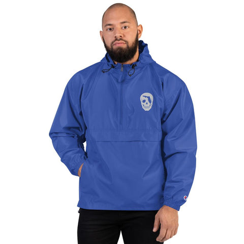 FL Skull Embroidered Champion Packable Jacket - Carribbean Connection