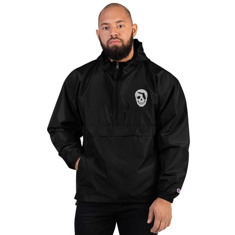 FL Skull Embroidered Champion Packable Jacket - Carribbean Connection
