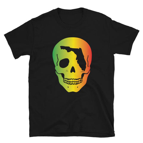 FL Skull (Rasta) T-Shirt - Carribbean Connection