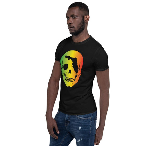 FL Skull (Rasta) T-Shirt - Carribbean Connection