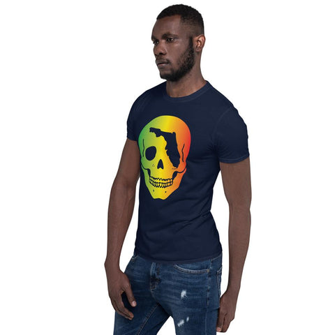 FL Skull (Rasta) T-Shirt - Carribbean Connection