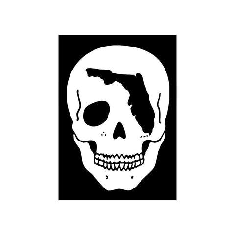 Florida Skull Sticker - Carribbean Connection